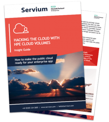 Hacking the cloud with HPE Cloud Volumes - making public cloud work