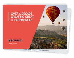 Servium corporate brochure for IT support